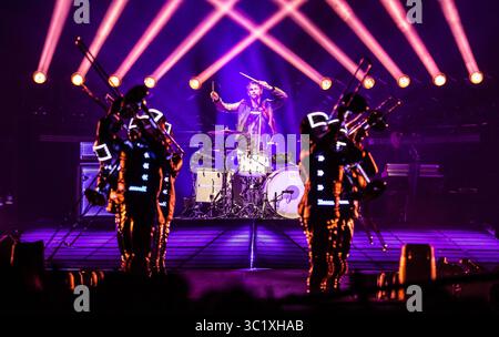 26 mars 2019 - Atlanta, GA, États-Unis - ATLANTA, GÉORGIE - MARS 26 : Dominic Howard de Muse se produit en concert au State Farm Arena le 23 mars 2019 à Atlanta, Géorgie. Photo : Ryan Fleisher/imageSPACE (crédit image : © Imagespace via ZUMA Wire) Banque D'Images