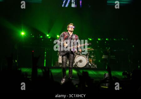 26 mars 2019 - Atlanta, GA, États-Unis - ATLANTA, GÉORGIE - MARS 26 : Matt Bellamy de Muse se produit en concert au State Farm Arena le 23 mars 2019 à Atlanta, Géorgie. Photo : Ryan Fleisher/imageSPACE (crédit image : © Imagespace via ZUMA Wire) Banque D'Images