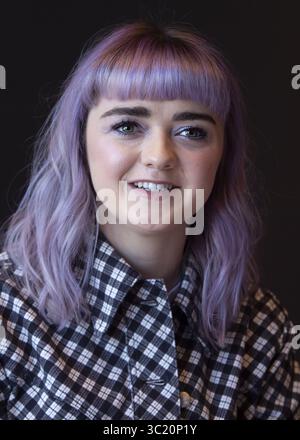 4 avril 2019 - New York, New York, États-Unis - MAISIE WILLIAMS fait la promotion de la série télévisée Game of Thrones à New York. (Crédit image : © Armando Gallo/ZUMA Studio) Banque D'Images