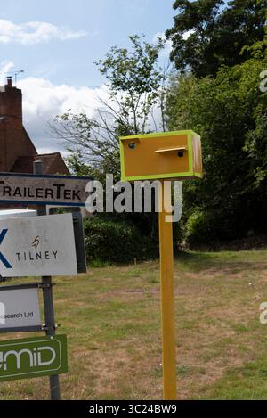 Micheldever Station Hampshire Angleterre UK.23.07.2025. Une fausse caméra de vitesse est apparue sur le bord de la route dans ce village du Hampshire, Banque D'Images