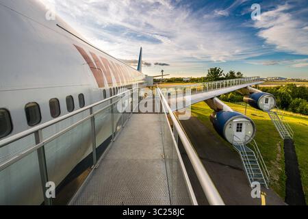 28 juin 2016 - Stockholm, Suède - Stockholm, Arlanda, Suède - The Jumbo Stay (Jumbohostel), une auberge de jeunesse qui est un avion de ligne Boeing 747 converti. Il est situé à l'entrée de l'aéroport de Stockholm Arlanda. (Crédit image : © Edwin Remsberg / Vwpics/VW pics via ZUMA Wire) Banque D'Images