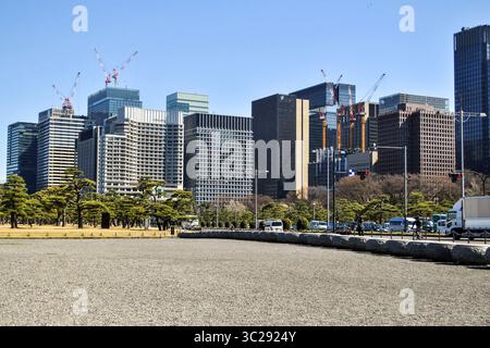17 mars 2019 - Tokyo, Japon - bâtiments, jardin, arbres. Chidoya, Tokyo, Japon. (Crédit image : © Martha Barreno/Vwpics/VW pics via ZUMA Wire) Banque D'Images