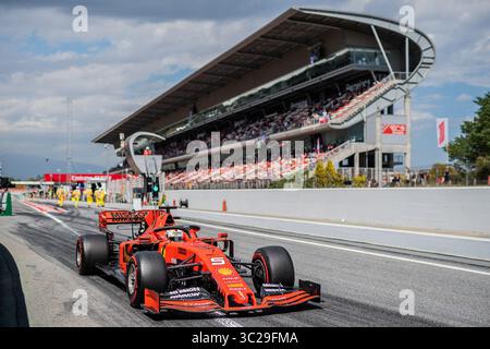 10 mai 2019 - Barcelone, BARCELONE, ESPAGNE - BARCELONE, ESPAGNE, 10 mai 2019 ; Sebastian Vettel de Ferrari au circuit de Barcelona Catalunya pendant le GP d'Espagne (crédit image : © AFP7 via ZUMA Wire) Banque D'Images