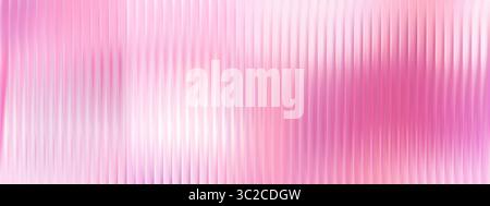 Dégradé côtelé rose avec verre fractal abstrait Y2K et couleurs de gradient néon. Maille holographique bleu vibrant pour affiches modernes ou web desig cosmétique Illustration de Vecteur