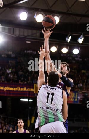 31 mai 2019 - Barcelone, Barcelone, Espagne - Ante Tomic, #44 du FC Barcelona Lassa lors du match éliminatoire 1 de Liga Endesa entre le FC Barcelona Lassa et Divina Seguros Joventut au Palau Blaugrana le 31 mai 2019 à Barcelone, Espagne. (Crédit image : © AFP7 via ZUMA Wire) Banque D'Images