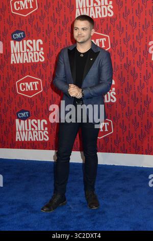 5 juin 2019 - Nashville, TN, États-Unis - 5 juin 2019 - Nashville, Tennessee - Hunter Hayes. 2019 CMT Music Awards organisés à Bridgestone Arena. Crédit photo : Dara-Michelle Farr/AdMedia Banque D'Images
