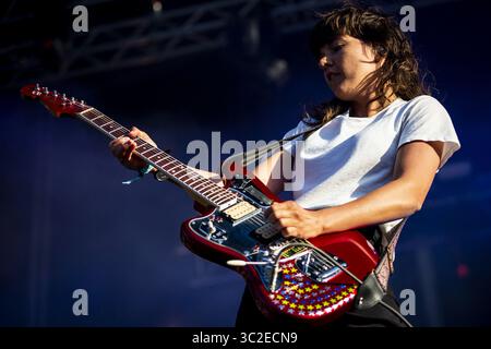 7 juin 2019 - Porto, Porto, Portugal - Courtney Barnett, chanteuse, compositrice et musicienne australienne, se produit en direct sur scène lors d'un nos Primavera Sound Festival à Porto. (Crédit image : © Diogo Baptista/SOPA images via ZUMA Wire) Banque D'Images