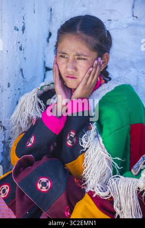 19 septembre 2017 - Leh, Inde - le peuple Ladakhi avec des costumes traditionnels participe au Festival Ladakh à Leh India (crédit image : © Kobby Dagan / Vwpics/VW pics via ZUMA Wire) Banque D'Images