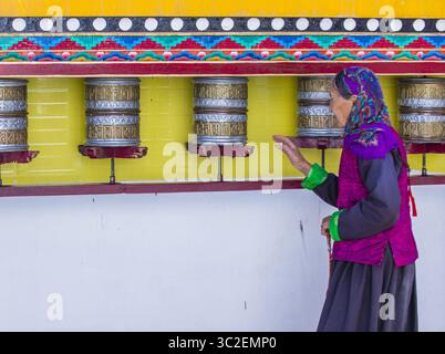 20 septembre 2017 - Leh, Inde - Portrait de femme Ladakhi lors du Festival Ladakh à Leh India (crédit image : © Kobby Dagan / Vwpics/VW pics via ZUMA Wire) Banque D'Images