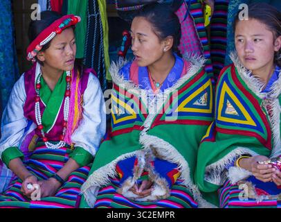 19 septembre 2017 - Leh, Inde - le peuple Ladakhi avec des costumes traditionnels participe au Festival Ladakh à Leh India (crédit image : © Kobby Dagan / Vwpics/VW pics via ZUMA Wire) Banque D'Images
