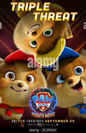 PAT'patrouille : The Mighty Movie (2023) AFFICHE *Filmstill - usage éditorial seulement* Voir instructions spéciales. CAP/TFS image fournie par Capital Pictures Banque D'Images
