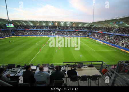 11 juin 2019 : Reims, France : Etats-Unis et Thaïlande match valable pour le groupe F de la première phase de la Coupe du monde de football féminin au stade Auguste-Delaune. (Crédit image : © Vanessa Carvalho/ZUMA Wire) Banque D'Images