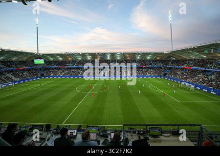 11 juin 2019 : Reims, France : les États-Unis lors d'un match contre la Thaïlande match valable pour le groupe F de la première phase de la Coupe du monde de football féminin au stade Auguste-Delaune. (Crédit image : © Vanessa Carvalho/ZUMA Wire) Banque D'Images