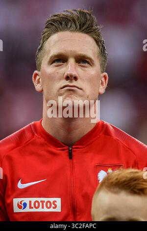 10 juin 2019 - Varsovie, Masovie, Pologne - Piotr Zielinski de Pologne vu lors du match des qualifications pour l'Euro 2020 (Groupe G) entre la Pologne et Israël. (Crédit image : © Mateusz Slodkowski/SOPA images via ZUMA Wire) Banque D'Images