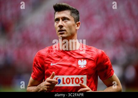 10 juin 2019 - Varsovie, Masovie, Pologne - Robert Lewandowski de Pologne vu lors du match des qualifications pour l'Euro 2020 (Groupe G) entre la Pologne et Israël. (Crédit image : © Mateusz Slodkowski/SOPA images via ZUMA Wire) Banque D'Images