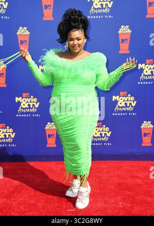 15 juin 2019 - Santa Monica, Californie, États-Unis - 15 juin 2019 - Santa Monica, Californie - Lizzo. 2019 MTC Movie and TV Awards organisés au Barker Hangar. Crédit photo : Birdie Thompson/AdMedia Banque D'Images