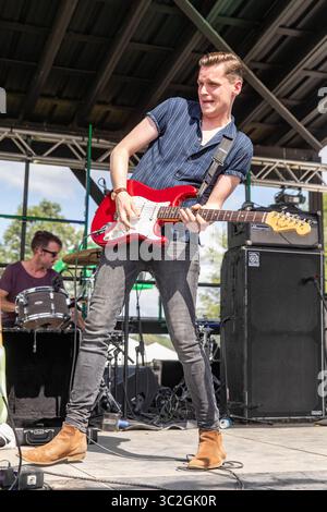 16 juin 2019 - Manchester, New York, États-Unis - PATRICK DRONEY pendant le Bonnaroo Music  + Arts Festival à Manchester, New Hampshire (crédit Image : © Daniel DeSlover/Zuma sur le fil) Banque D'Images