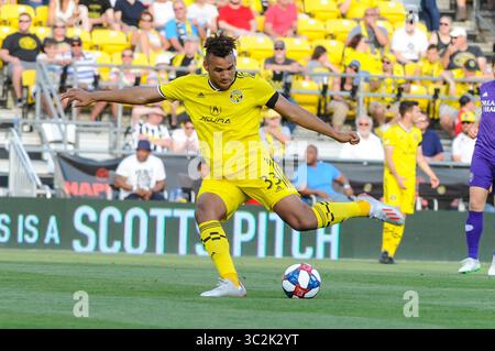 Samedi 29 juin 2019 : â€” la première moitié du match entre Orlando City et Columbus Crew SC au MAPFRE Stadium, à Columbus OH. Crédit photo obligatoire : Dorn BYG/Cal Sport Media. ..Orlando City 1 - Columbus Crew SC 0 après la première mi-temps(image de crédit : &copy ; Dorn BYG/CSM via ZUMA Wire) Banque D'Images