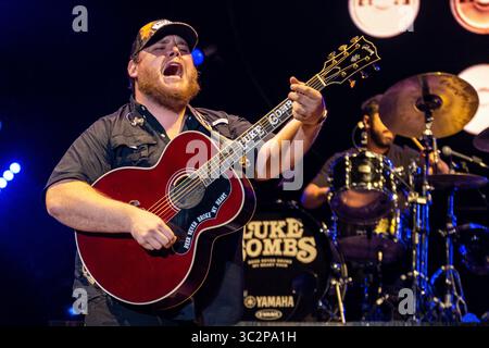 20 juillet 2019 - Twin Lakes, Wisconsin, États-Unis - LUC COMBS pendant le Festival de musique de Thunder Twin Lakes, Wisconsin (crédit Image : © Daniel DeSlover/Zuma sur le fil) Banque D'Images