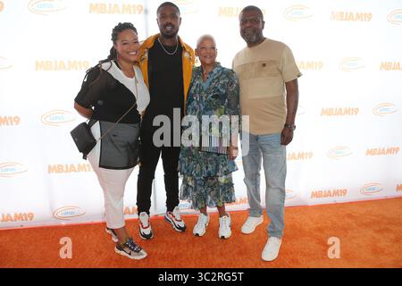 28 juillet 2019, Hollywood, Californie, États-Unis : Michael B. Jordan et lupus LA présentent la 3e édition annuelle MBJAM19..featuring : Jamila Jordan, Michael B. Jordan, Donna Jordan, Michael A. Jordan.où : Hollywood, Californie, États-Unis.quand : 28 Jul 2019.Credit : >..**DISPONIBLE UNIQUEMENT POUR LES États-Unis* (Credit image : © FS2/WENN via ZUMA Press) Banque D'Images