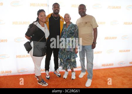 28 juillet 2019, Hollywood, Californie, États-Unis : Michael B. Jordan et lupus LA présentent la 3e édition annuelle MBJAM19..featuring : Jamila Jordan, Michael B. Jordan, Donna Jordan, Michael A. Jordan.où : Hollywood, Californie, États-Unis.quand : 28 Jul 2019.Credit : >..**DISPONIBLE UNIQUEMENT POUR LES États-Unis* (Credit image : © FS2/WENN via ZUMA Press) Banque D'Images