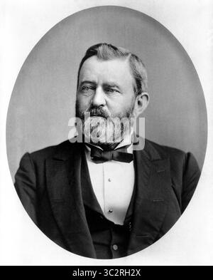 31 mai 2019, États-Unis : Ulysses S. Grant (1822-85), 18e président des États-Unis 1869-77, général de l'armée de l'Union pendant la guerre de Sécession, portrait de la tête et des épaules, photographie de Theodore Lilienthal, 1880 (crédit image : © JT Vintage/Glasshouse via ZUMA Wire) Banque D'Images