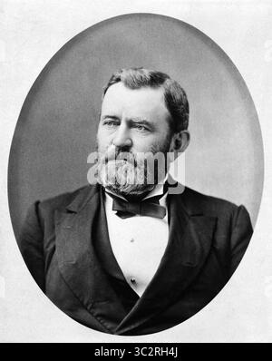 31 mai 2019, États-Unis : Ulysses S. Grant (1822-85), 18e président des États-Unis 1869-77, général de l'armée de l'Union pendant la guerre de Sécession, portrait de la tête et des épaules, photographie de Theodore Lilienthal, 1880 (crédit image : © JT Vintage/Glasshouse via ZUMA Wire) Banque D'Images