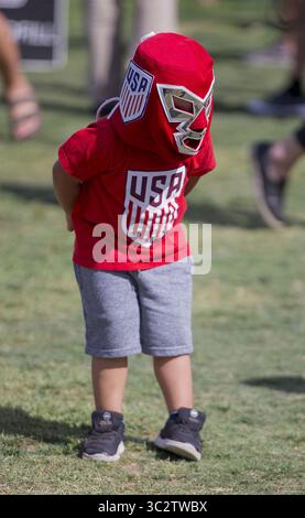 3 août 2019, Pasadena, Californie, États-Unis d'Amérique : les fans assistent au match de la tournée de la victoire de l'équipe nationale féminine des États-Unis avec l'équipe nationale d'Irlande le samedi 3 août 2019 au Rose Bowl Stadium de Pasadena, en Californie. Le WNT américain bat l'Irlande 3-0. DOUGLAS CUELLAR/PI (crédit image : © Prensa Internacional via ZUMA Wire) Banque D'Images