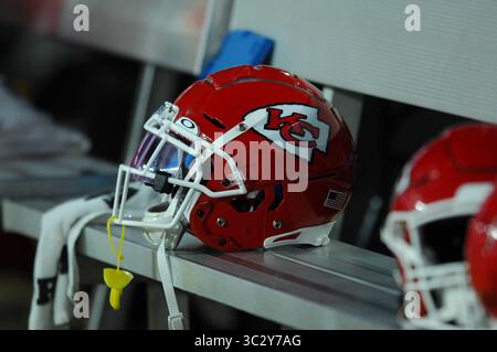 17 août 2019 : KC Helmets lors des Pittsburgh Steelers vs Kansas City Chiefs à Heinz Field à Pittsburgh, PA. Jason Pohuski/CSM(image de crédit : &copy ; Jason Pohuski/CSM via ZUMA Wire) Banque D'Images