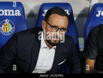 24 août 2019, Getafe, Madrid, Espagne : Bordalas de Getafe en action pendant le match de football du championnat espagnol de la Liga, entre Getafe et Athletic de Bilbao, 24 août, Colisée Alfonso Perez, à Getafe, Madrid, Espagne. (Crédit image : © AFP7 via ZUMA Wire) Banque D'Images