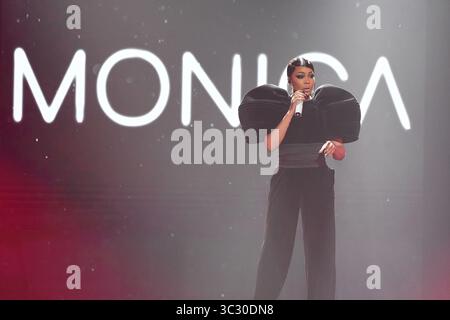 25 août 2019, Newark, New Jersey, États-Unis : MONICA se produit au Black Girls Rock Awards au NJPAC. (Crédit image : © Ricky Fitchett/ZUMA Wire) Banque D'Images
