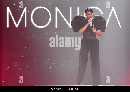 25 août 2019, Newark, New Jersey, États-Unis : MONICA se produit au Black Girls Rock Awards au NJPAC. (Crédit image : © Ricky Fitchett/ZUMA Wire) Banque D'Images