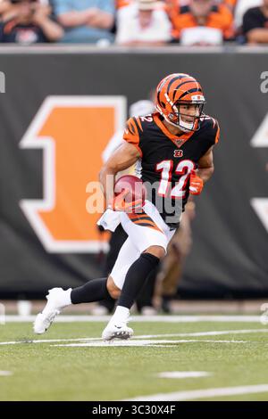 22 août 2019 : Alex Erickson (12 ans), receveur des Cincinnati Bengals Wide, lors d'un match de pré-saison entre les Giants de New York et les Cincinnati Bengals, au Paul Brown Stadium de Cincinnati, OHIO. Adam Lacy/CSM(image de crédit : &copy ; Adam Lacy/CSM via ZUMA Wire) Banque D'Images