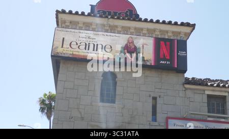 Los Angeles, Californie, USA 24 juillet 2025 Netflix Leanne Billboard sur Sunset Blvd le 24 juillet 2025 à Los Angeles, Californie, USA. Photo de Barry King/Alamy Stock photo Banque D'Images