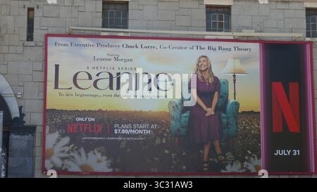 Los Angeles, Californie, USA 24 juillet 2025 Netflix Leanne Billboard sur Sunset Blvd le 24 juillet 2025 à Los Angeles, Californie, USA. Photo de Barry King/Alamy Stock photo Banque D'Images