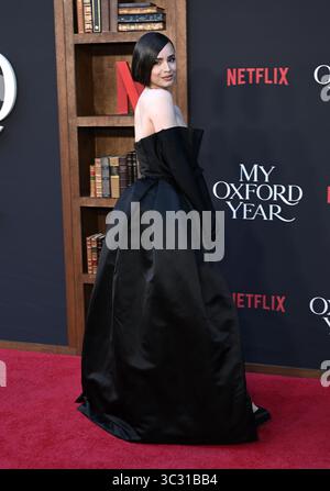Hollywood, États-Unis. 24 juillet 2025. Sofia Carson arrive à la première de « My Oxford Year » Los Angeles au Tudum Theater le 24 juillet 2025 à Hollywood, CA. © Lisa OConnor/AFF-USA.com crédit : AFF/Alamy Live News Banque D'Images