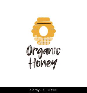 Logo miel biologique Illustration de Vecteur