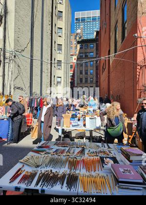 Marché aux puces West 25th Street New york Banque D'Images