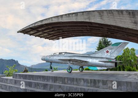 Le musée des Frères Mikoyan à Sanahin, un hommage à l'influent homme d'État soviétique Anastas et au concepteur d'avions Artem Mikoyan. Banque D'Images