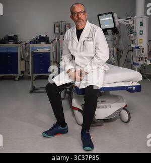 16 avril 2021, Miami Beach, FL : Dr David Farcy, président de médecine d'urgence au Mount Sinai Medical Center à Miami Beach. (Crédit image : © TNS via ZUMA Wire) Banque D'Images