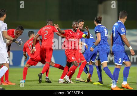 21 avril 2021, Munich, Bavière, États-Unis : JEDDAH, ARABIE SAOUDITE - 21 AVRIL : joueurs en action lors du match de Ligue des Champions de l'AFC entre Al Duhail et Esteghlal à King Abdullah Sports City le 21 avril 2021 à Djeddah, Arabie Saoudite. (Crédit image : © ATPImages/ATPImages via ZUMA Wire) Banque D'Images