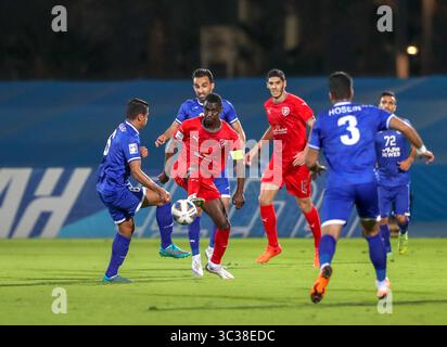 21 avril 2021, Munich, Bavière, États-Unis : JEDDAH, ARABIE SAOUDITE - 21 AVRIL : joueurs en action lors du match de Ligue des Champions de l'AFC entre Al Duhail et Esteghlal à King Abdullah Sports City le 21 avril 2021 à Djeddah, Arabie Saoudite. (Crédit image : © ATPImages/ATPImages via ZUMA Wire) Banque D'Images
