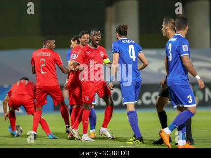 21 avril 2021, Munich, Bavière, États-Unis : JEDDAH, ARABIE SAOUDITE - 21 AVRIL : joueurs en action lors du match de Ligue des Champions de l'AFC entre Al Duhail et Esteghlal à King Abdullah Sports City le 21 avril 2021 à Djeddah, Arabie Saoudite. (Crédit image : © ATPImages/ATPImages via ZUMA Wire) Banque D'Images