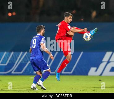 21 avril 2021, Munich, Bavière, États-Unis : JEDDAH, ARABIE SAOUDITE - 21 AVRIL : joueurs en action lors du match de Ligue des Champions de l'AFC entre Al Duhail et Esteghlal à King Abdullah Sports City le 21 avril 2021 à Djeddah, Arabie Saoudite. (Crédit image : © ATPImages/ATPImages via ZUMA Wire) Banque D'Images