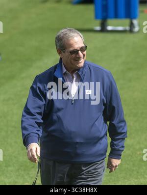 22 avril 2021, East Rutherford, NY, USA : le directeur général des Giants de New York, Dave Gettleman, à East Rutherford, New York, le mardi 24 avril 2018. (Crédit image : © TNS via ZUMA Wire) Banque D'Images