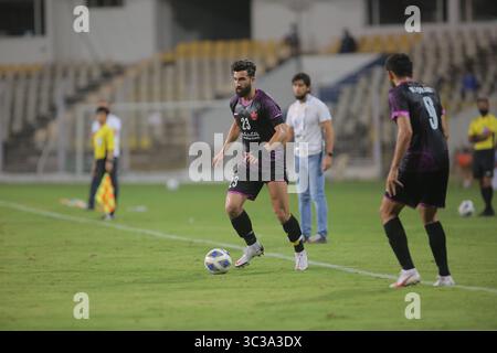 23 avril 2021, Munich, Bavière, États-Unis : GOA, INDE - 23 AVRIL : Ali Shojaei en action lors du match de Ligue des champions de l'AFC entre Perspolis et Goa au stade Fatorda le 23 avril 2021 à Goa, en Inde. (Crédit image : © ATPImages/ATPImages via ZUMA Wire) Banque D'Images