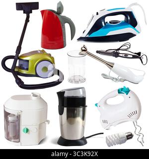 Collage de différents appareils ménagers Banque D'Images