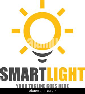 Vecteur de conception de logo de lumière intelligente. Illustration vectorielle de logo Smart Light Illustration de Vecteur