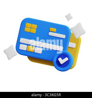 Modes de paiement 3D Animated concept. Banque D'Images
