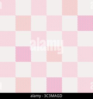 Motif coloré de style écossais. Nappe à carreaux géométriques de couleur pastel. Fond de répétition à carreaux amusant pour la conception de la maison textile. Illustration de Vecteur